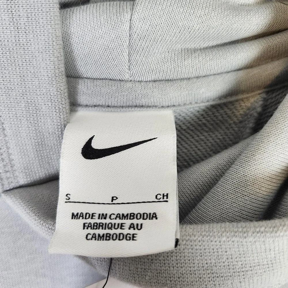 USA Hoodie Mens Small Gray Nike Soccer Travel Fleece Pullover Sweatshirt